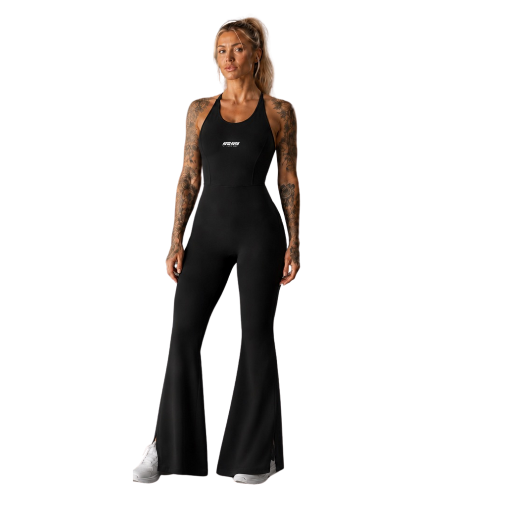 Halter Flared Jumpsuit by FSC