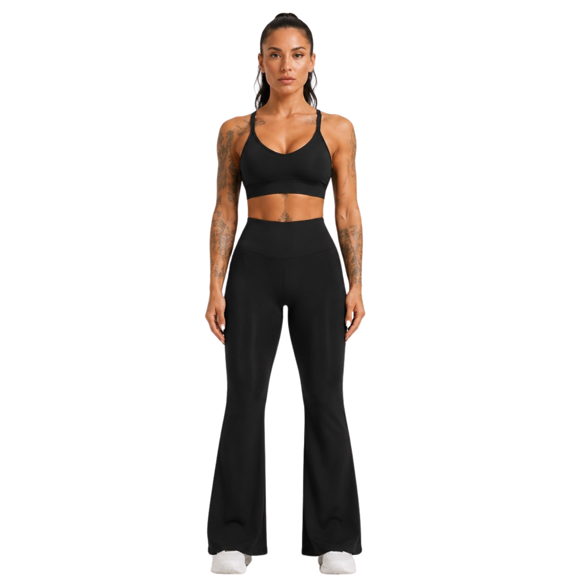 High Rise Flare Leggings by FSC