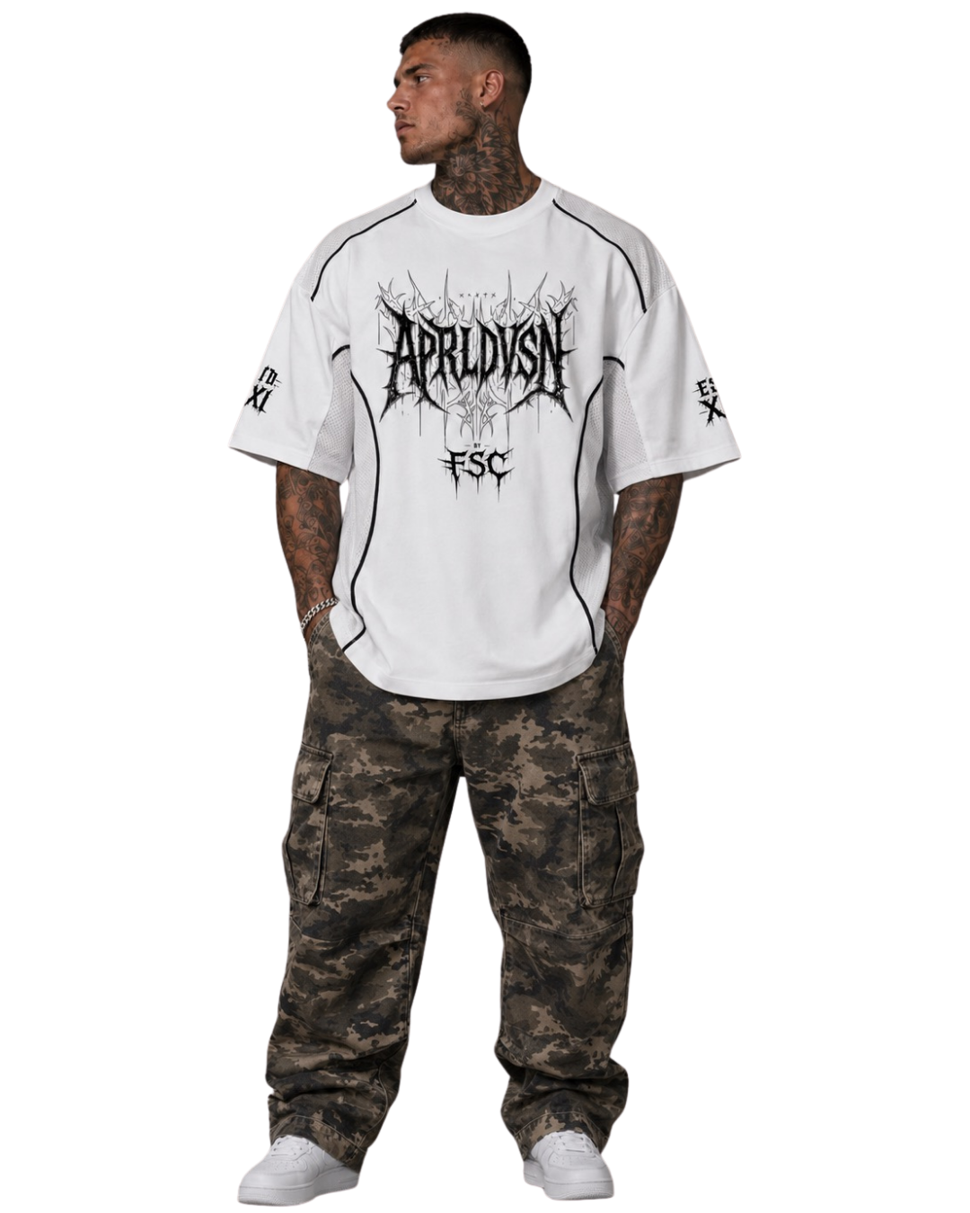 Cyber Contrast Panel Tee By FSC
