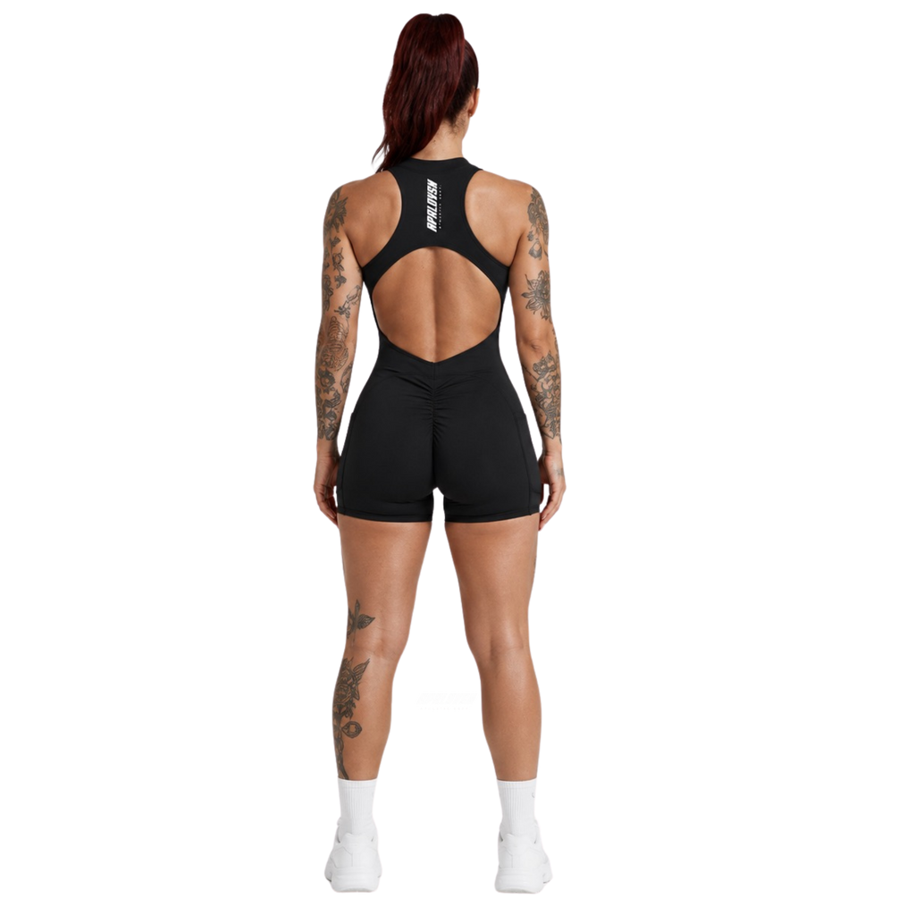 Quarter-Zip Yoga Romper by FSC