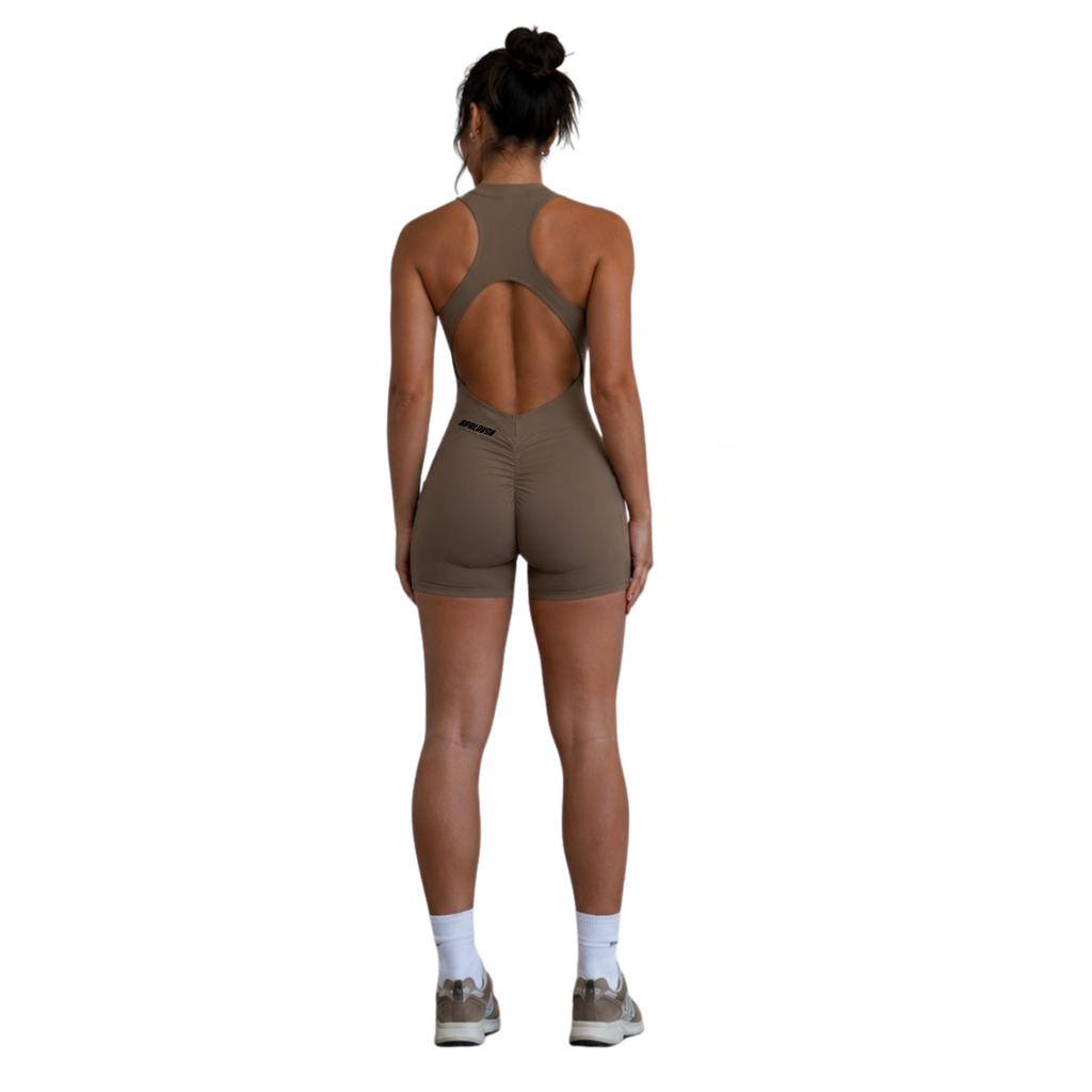 Quarter-Zip Yoga Romper by FSC