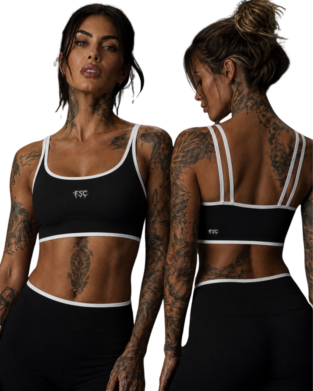 Contrast Yoga Sports Bra by FSC