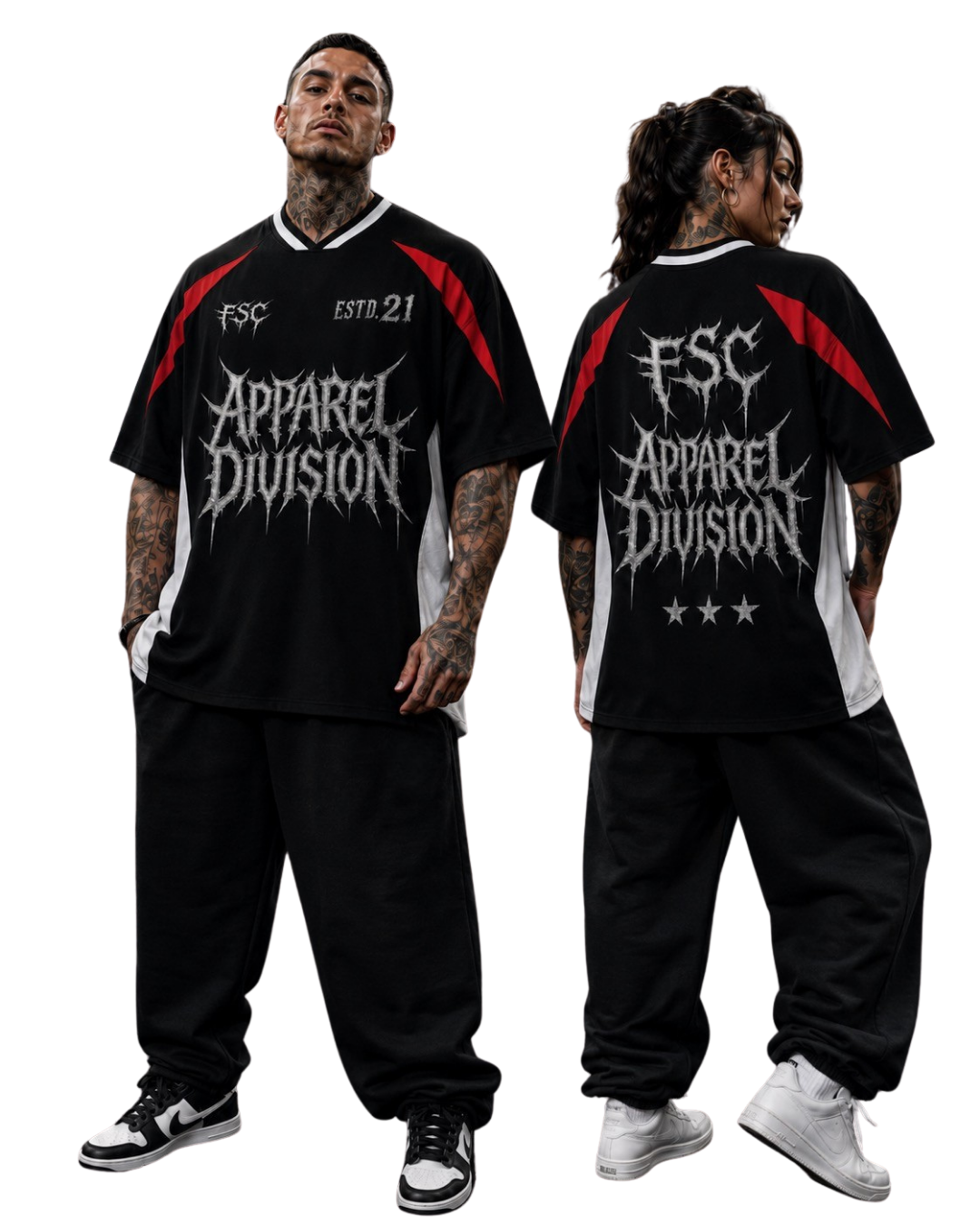 Apparel Division V-Neck Oversize Tee