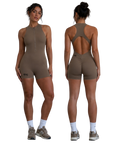 Quarter-Zip Yoga Romper by FSC