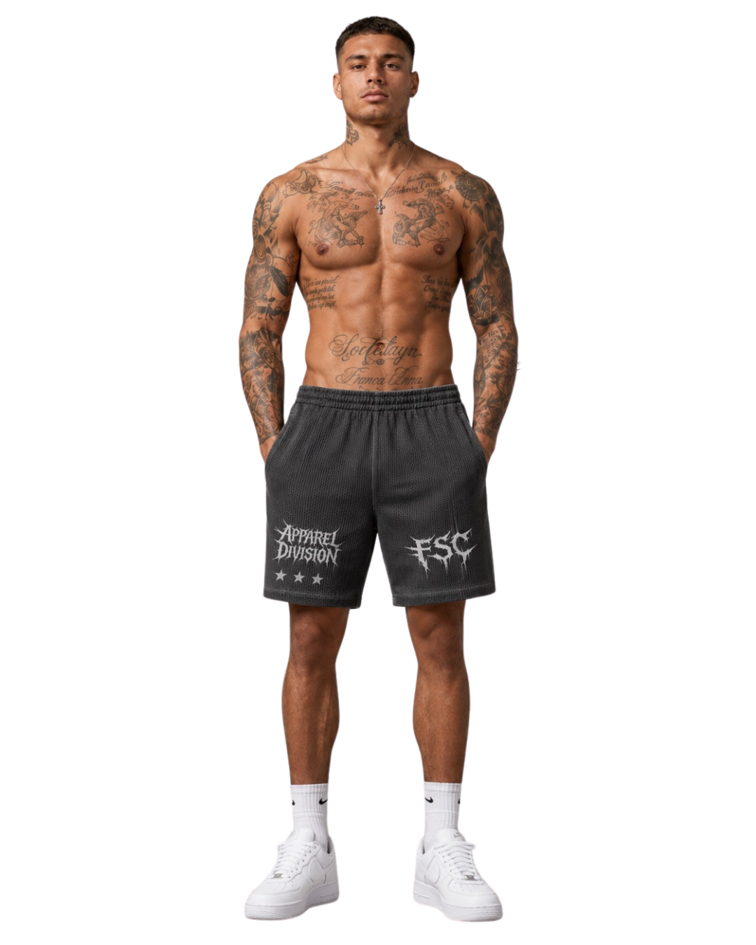 Mesh Vintage Wash Shorts by FSC