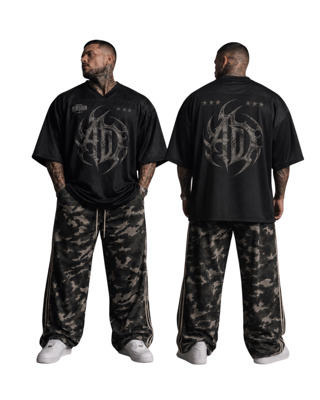Vintage Black x Black  Mesh Jersey