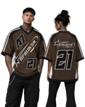 APRLDVSN 21 Oversize V Neck Tee